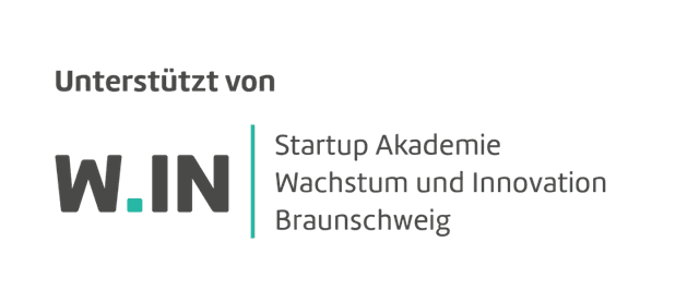 Supported by the W.IN startup academy, Wachstum und Innovation, Braunschweig