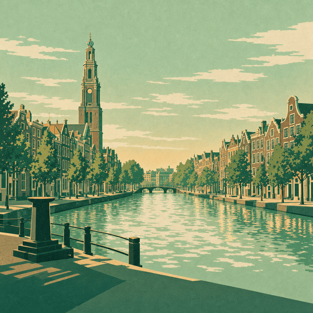 Amsterdam, KI-Illustration