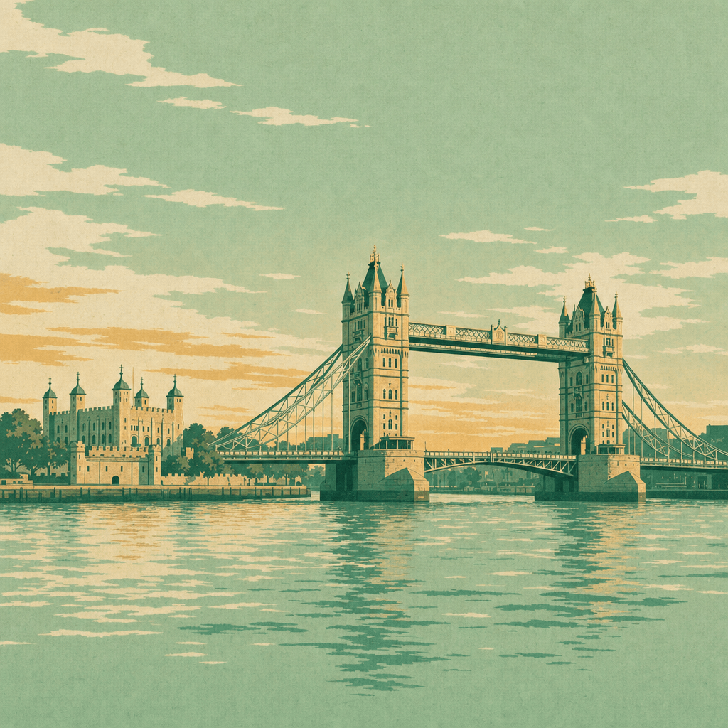 London, KI-Illustration