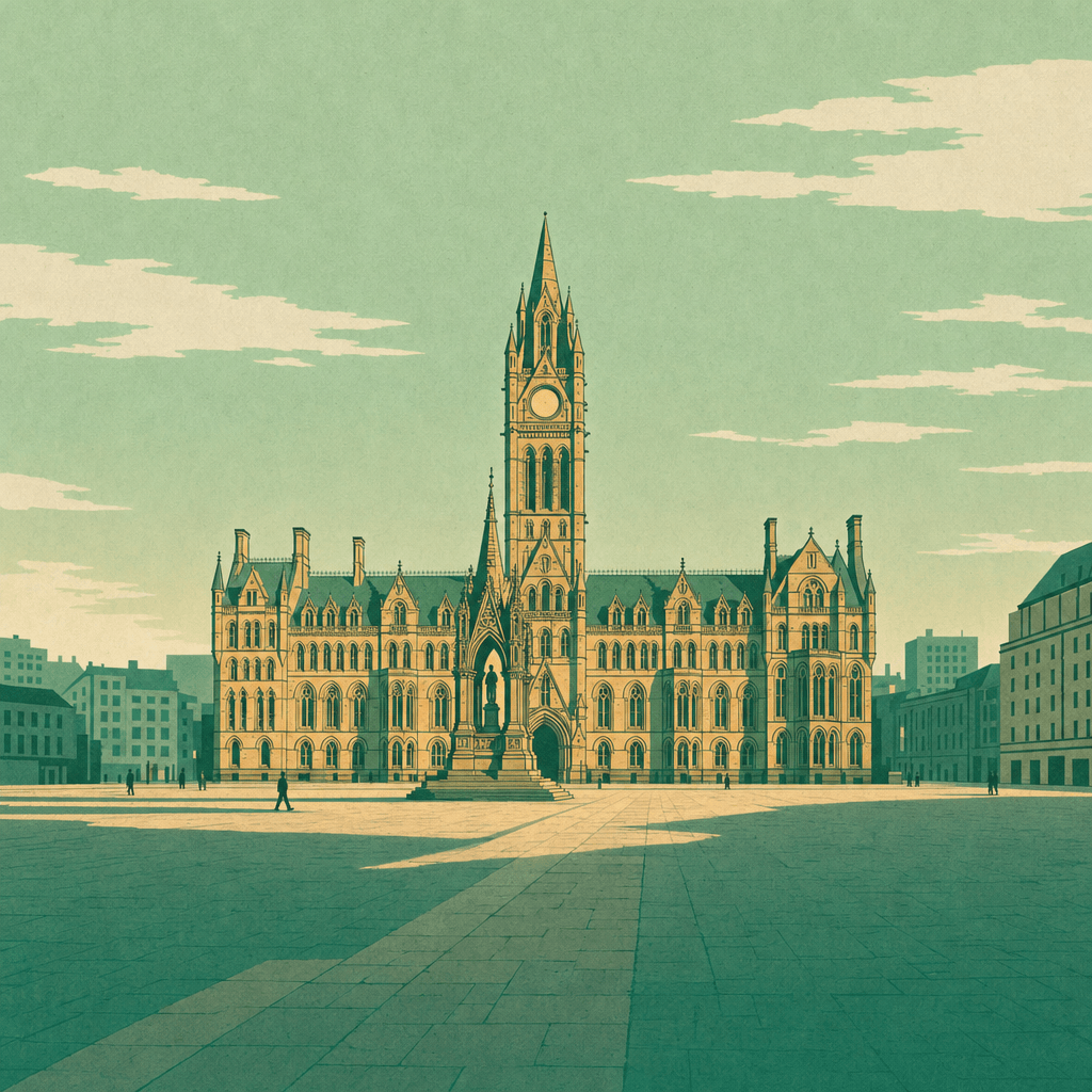 Manchester, KI-Illustration